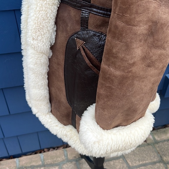 Vintage shearling med. coat coat warm! Penny Lane and Alice & Olivia style! - Picture 8 of 10